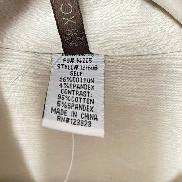 XCVI Lightweight Cotton Zip Front Jacket XL - Picture 6 of 7